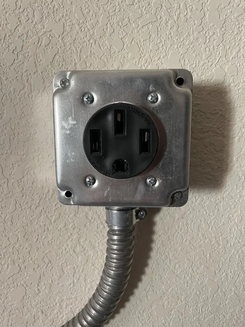 NEMA 14-50 outlet installed for Smart Home Electrical in Fairport Harbor